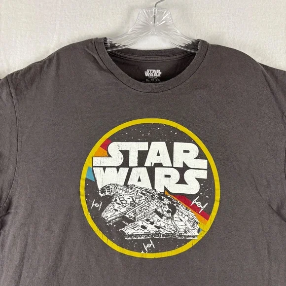 Star Wars, Millennium Falcon, T-Shirt, Retro/Classic, Gray, Size XL Fan favorite - Picture 4 of 11